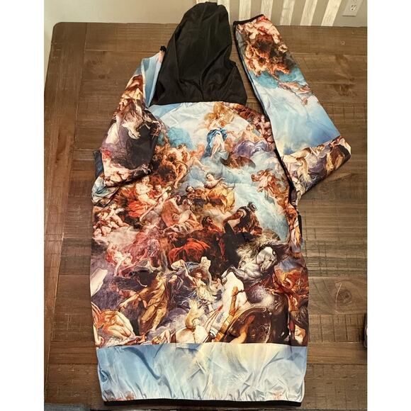 Reason Renaissance Art 1/4 Zip Windbreaker Pullover Jacket Medium - Picture 7 of 10